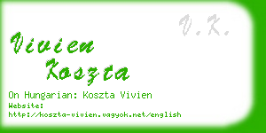 vivien koszta business card